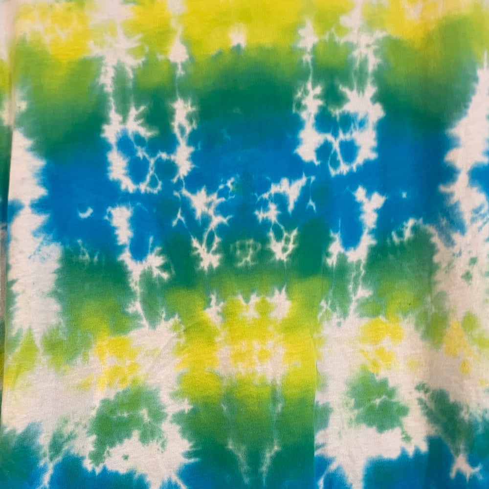 GREEN MANDALA TIE DYE TANK TOP MEN'S SIZE XL