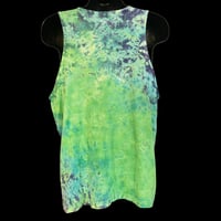 Image 2 of GREEN SCRUNCH TIE DYE TANK TOP MEN'S SIZE XL
