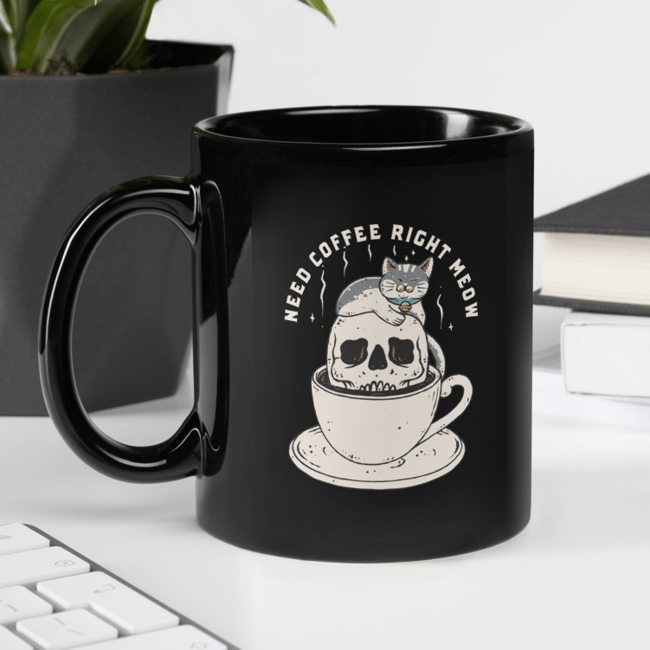 Need Coffee Right Meow Mug