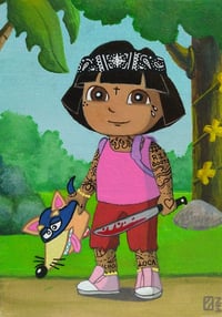 Dora Joined the Cartel original painting 