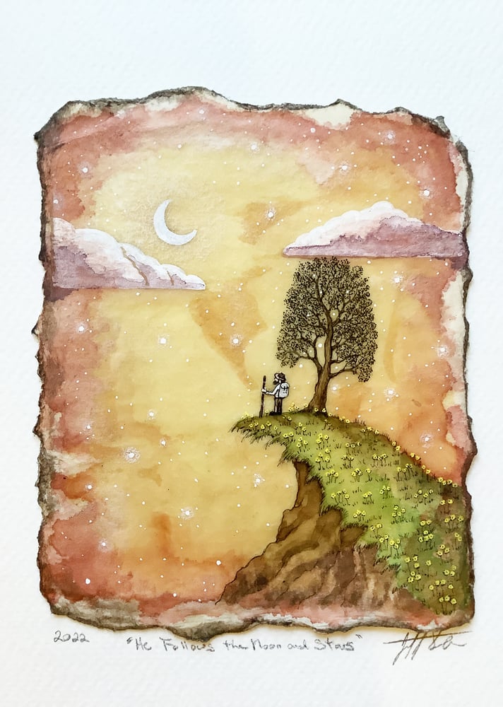 Image of He Follows the Moon and the Stars