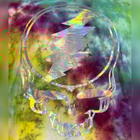 Image 3 of RAINBOW CRUSH HOLOGRAPHIC STEALIE TIE DYE TEE SIZE MEDIUM