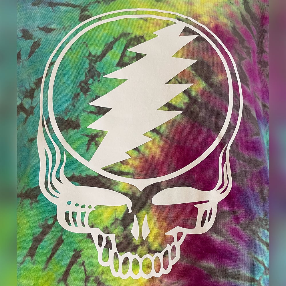 RAINBOW CRUSH STEALIE TIE DYE TEE SIZE MEDIUM