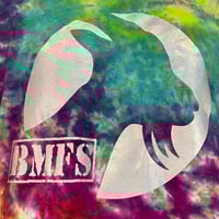 Image 3 of RAINBOW CRUSH HOLOGRAPHIC BMFS TIE DYE LONG SLEEVE TEE SIZE LARGE