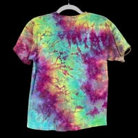 Image 2 of RAINBOW CRUSH STEALIE TIE DYE YOUTH TEE SIZE MEDIUM