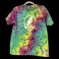 Image 1 of RAINBOW CRUSH STEALIE TIE DYE YOUTH TEE SIZE LARGE