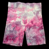 Image 1 of MIXED BERRY TIE DYE BIKE SHORTS WOMEN'S SIZE XL