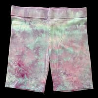 Image 1 of COTTON CANDY TIE DYE BIKE SHORTS WOMEN'S SIZE 2XL