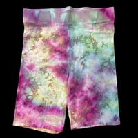 Image 1 of RAINBOW CRUSH TIE DYE BIKE SHORTS WOMEN'S SIZE MEDIUM