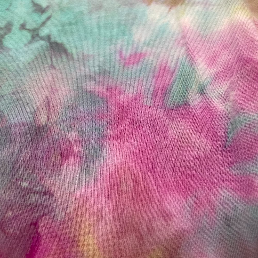 RAINBOW CRUSH TIE DYE BIKE SHORTS WOMEN'S SIZE SMALL