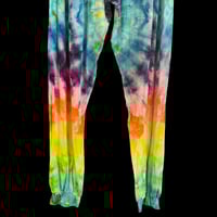 Image 4 of RAINBOW SPIRAL TIE DYE YOGA PANTS WOMEN'S SIZE MEDIUM
