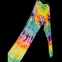 Image 2 of RAINBOW SPIRAL TIE DYE YOGA PANTS WOMEN'S SIZE MEDIUM
