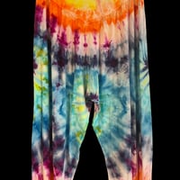 Image 3 of RAINBOW SPIRAL TIE DYE YOGA PANTS WOMEN'S SIZE MEDIUM