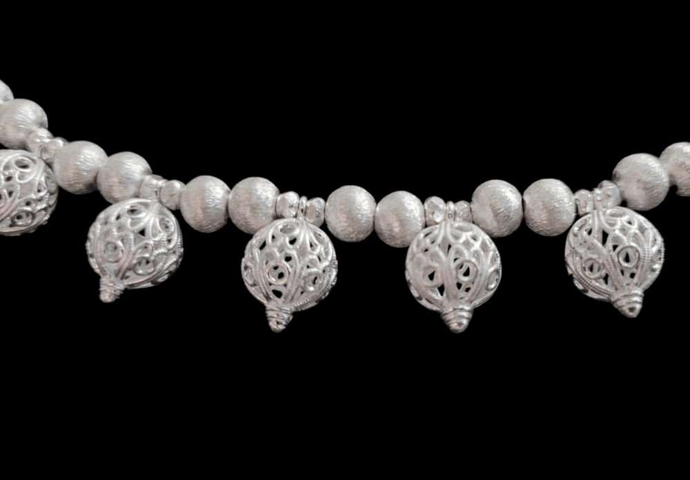 PH070 Filigree Ball Necklace and Earring set