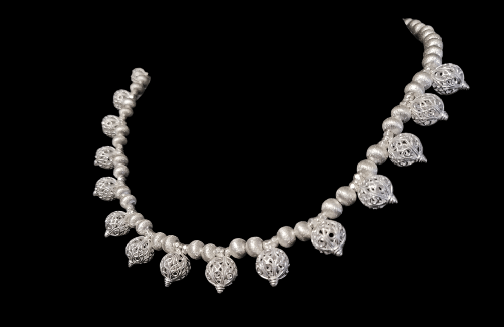 PH070 Filigree Ball Necklace and Earring set