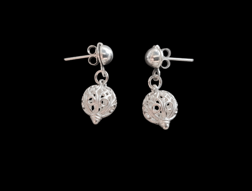 PH070 Filigree Ball Necklace and Earring set