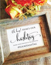 Wedding Hashtag Sign - Social Media Hashtag Wedding Sign (Stylish)
