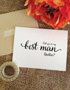 Personalized will you be my best man? (LOVELY)