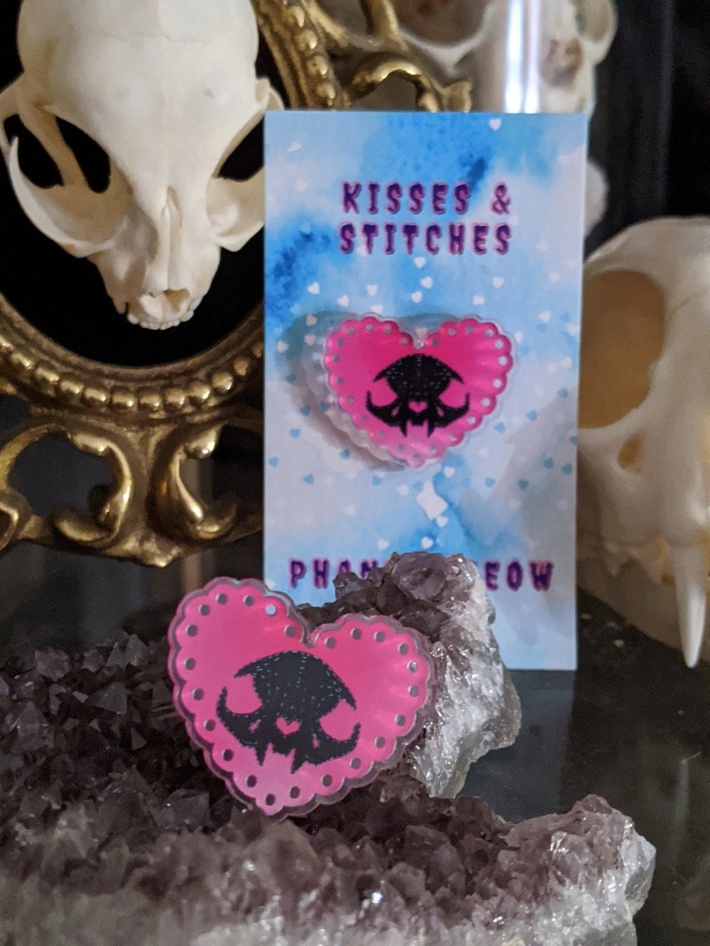 Image of Kisses & Stitches pin