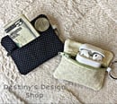 Image 2 of Small Zipper Pouch Key Chain 