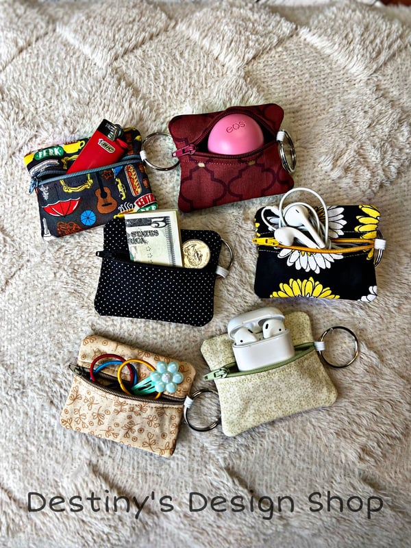 Image of Small Zipper Pouch Key Chain 
