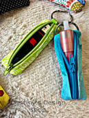 Image 2 of Chap Stick/ Flash Drive Zipper Pouch Key Chain