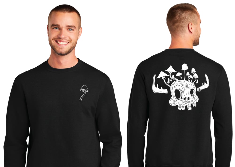 Mushroom Moose: Light Crew Sweatshirt