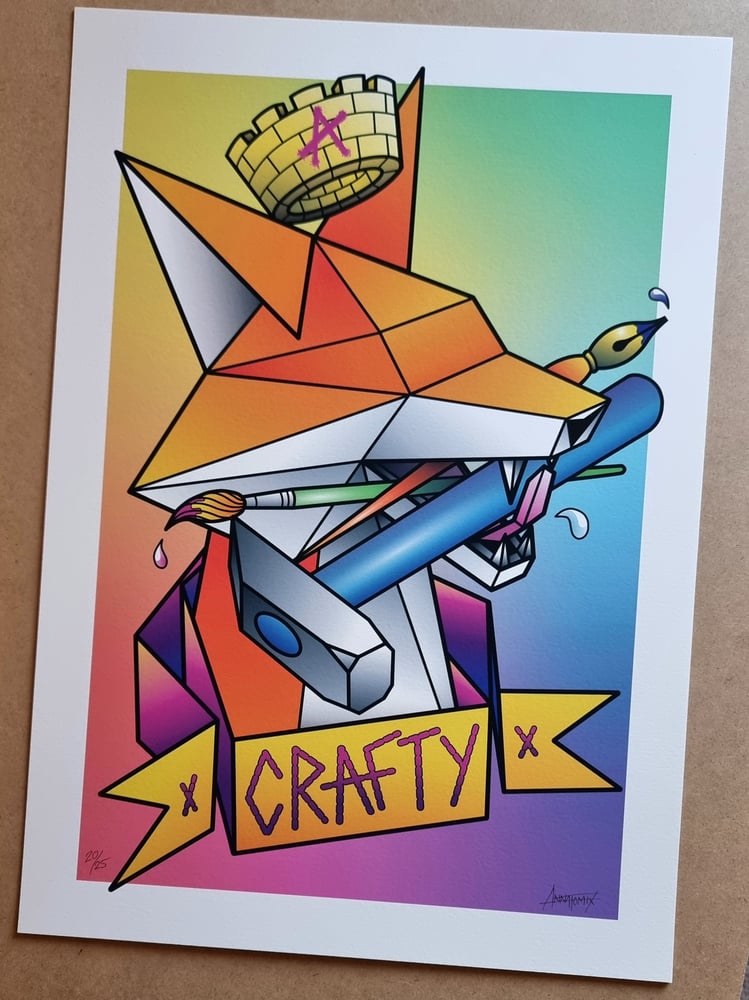 Image of "Crafty" A2 giclée print