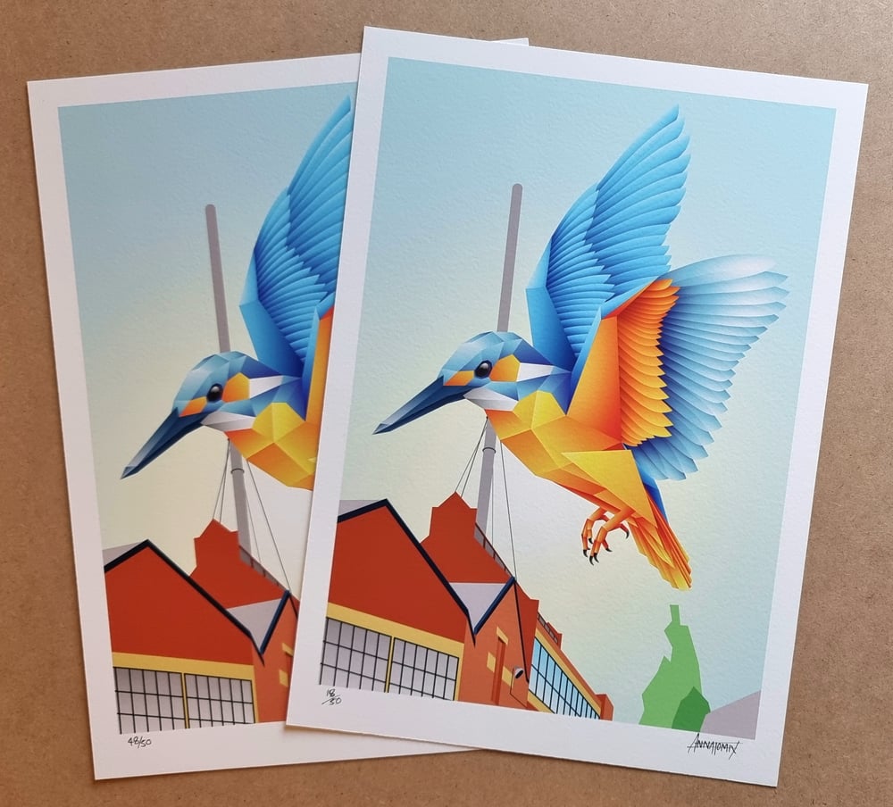 Image of "King of Bordesley Junction" A3 giclée print