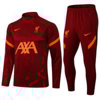 Image 1 of Liverpool 1/4 Zip Training Tracksuit 21/22 (Red/Orange)