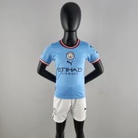 Image 1 of Manchester City 22/23 Home Kids Kit