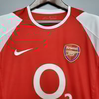 Image 3 of Arsenal Retro 02/04 Home Jersey