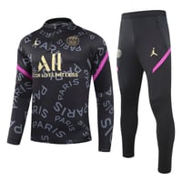 Image 1 of PSG x Jordan 1/4 Zip Tracksuit Paris (Black/Pink)