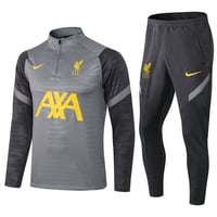 Image 1 of Liverpool 1/4 Zip Training Tracksuit (Grey/Yellow)