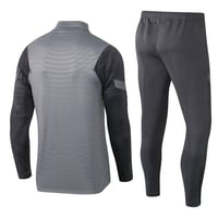 Image 2 of Liverpool 1/4 Zip Training Tracksuit (Grey/Yellow)
