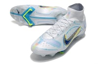 Image 2 of Nike Mercurial Superfly 8 Elite DF FG (Light Grey) Football Boots