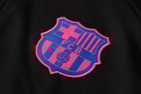 Image 3 of Barcelona 1/4 Zip Tracksuit (Black/Pink/Purple)