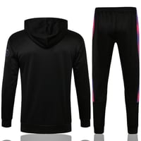 Image 2 of PSG 'PARIS' Hoodie Tracksuit (Black/Purple/Pink)