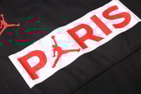 Image 3 of PSG x Jordan Hoodie Tracksuit (Black/White/Red)