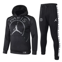 Image 1 of PSG x Jordan Hoodie Tracksuit (Black &amp; White)