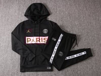 Image 5 of PSG x Jordan Hoodie Tracksuit (Black/White/Red)