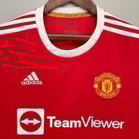 Image 3 of Manchester United 21/22 Home Jersey