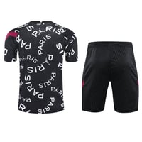 Image 2 of PSG Training Short Set / Kit Paris (Black & White)