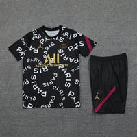 Image 3 of PSG Training Short Set / Kit Paris (Black & White)