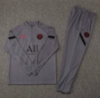 Image 4 of PSG 1/4 Zip Tracksuit (Grey)