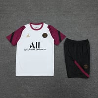 Image 3 of PSG Training Short Set / Kit (White & Purple)
