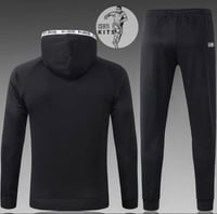 Image 2 of PSG x Jordan Hooded Tracksuit (Black & White)