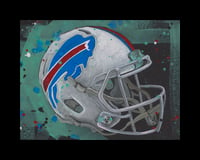 Buffalo Bills Helmet Gicleè Print, 8x10