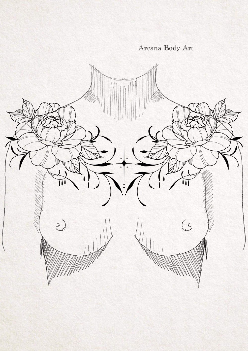 Image of Gothique minimal ornement chest 2