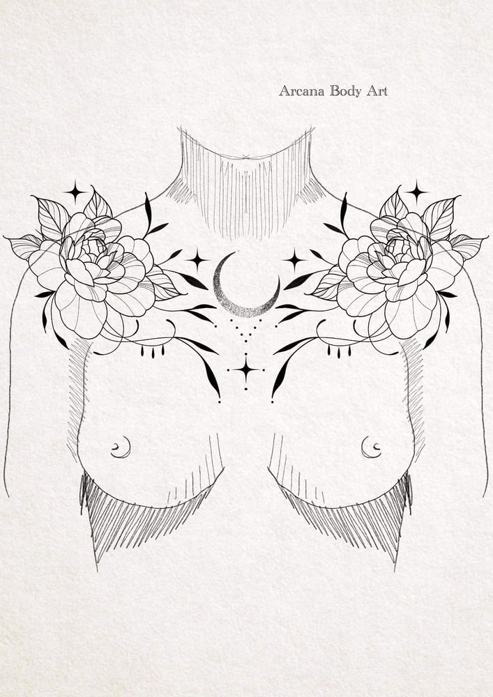 Image of Gothique minimal ornement chest